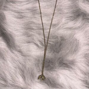 Elegant Gold Elephant Pendant Necklace